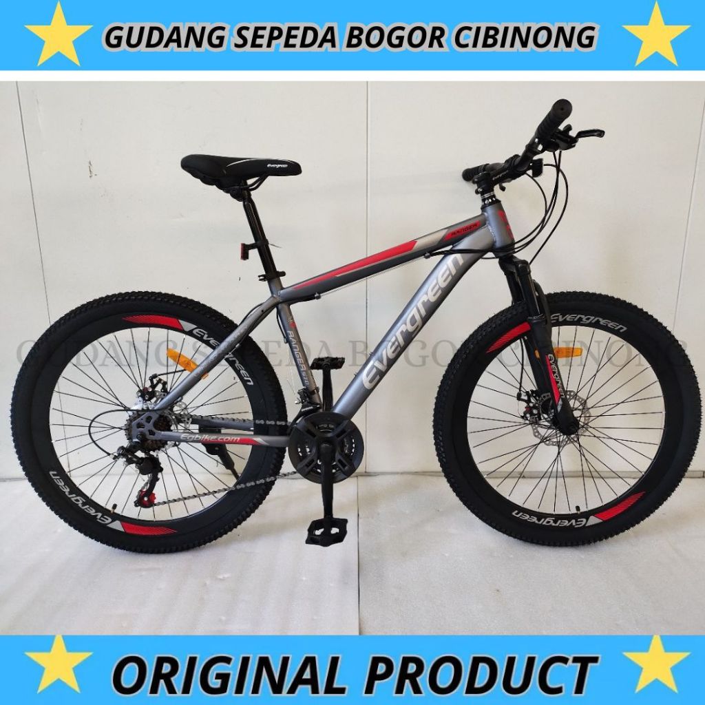 Sepeda MTB 26 Evergreen R 570 Disc Brake 7speed Velg Tinggi
