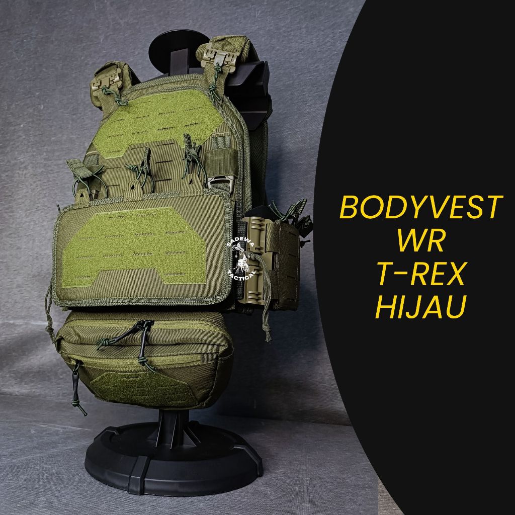 Bodyvest WR T-REX Hijau / Rompi Hijau / VEST / Bodyvest TREX / Bodyvest Hijau