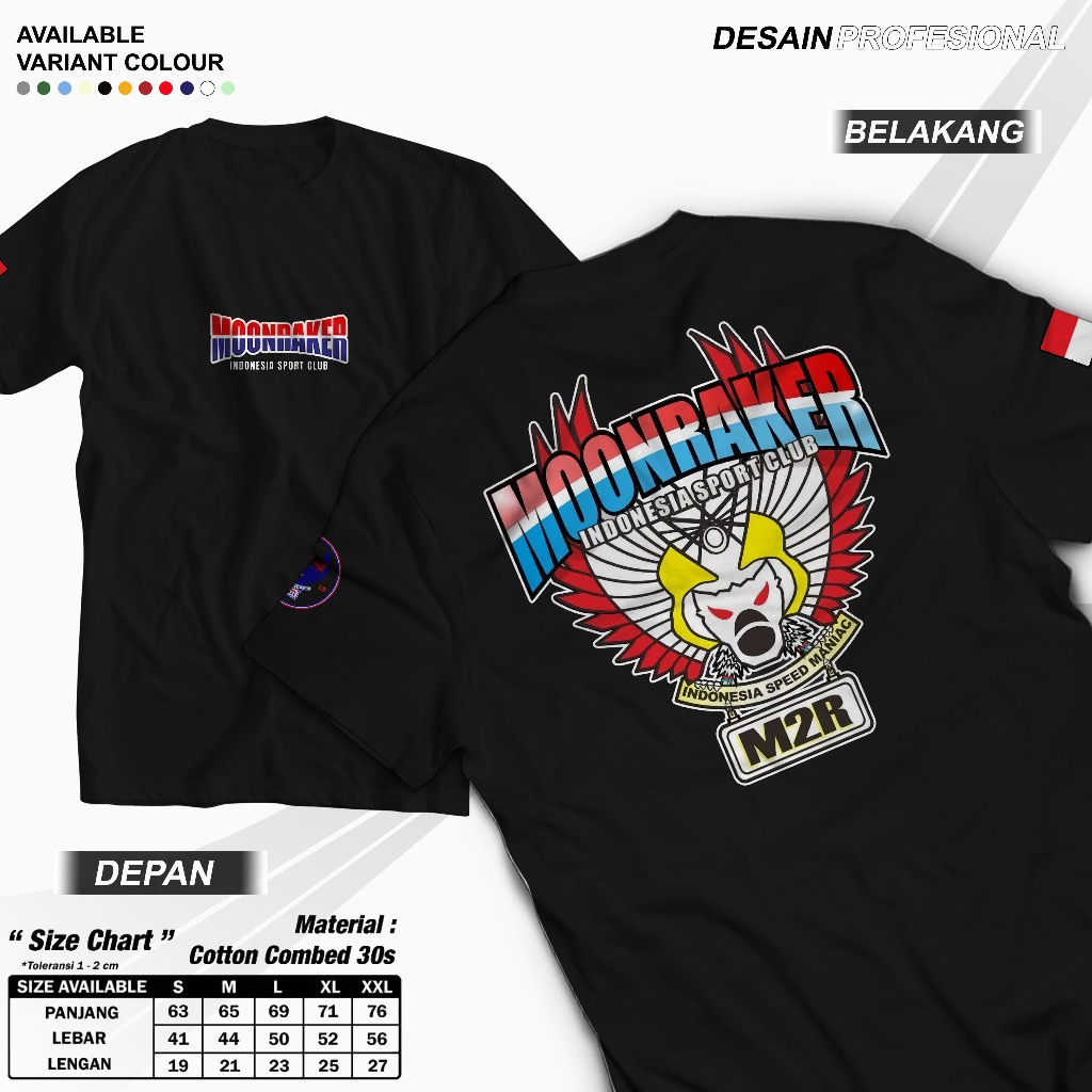 KAOS MOONRAKER - KAOS PRIA - ATASAN TERBARU MOONRAKER - BAJU SABLON - COD