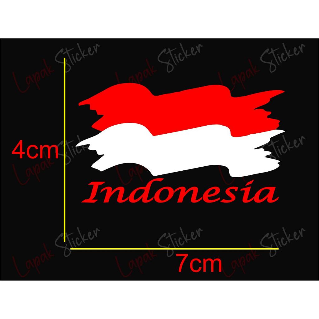 

cutting sticker bendera indonesia