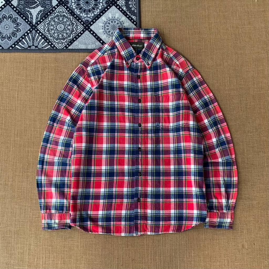 kemeja Flanel Eddie Bauer size M 100% original 120725M