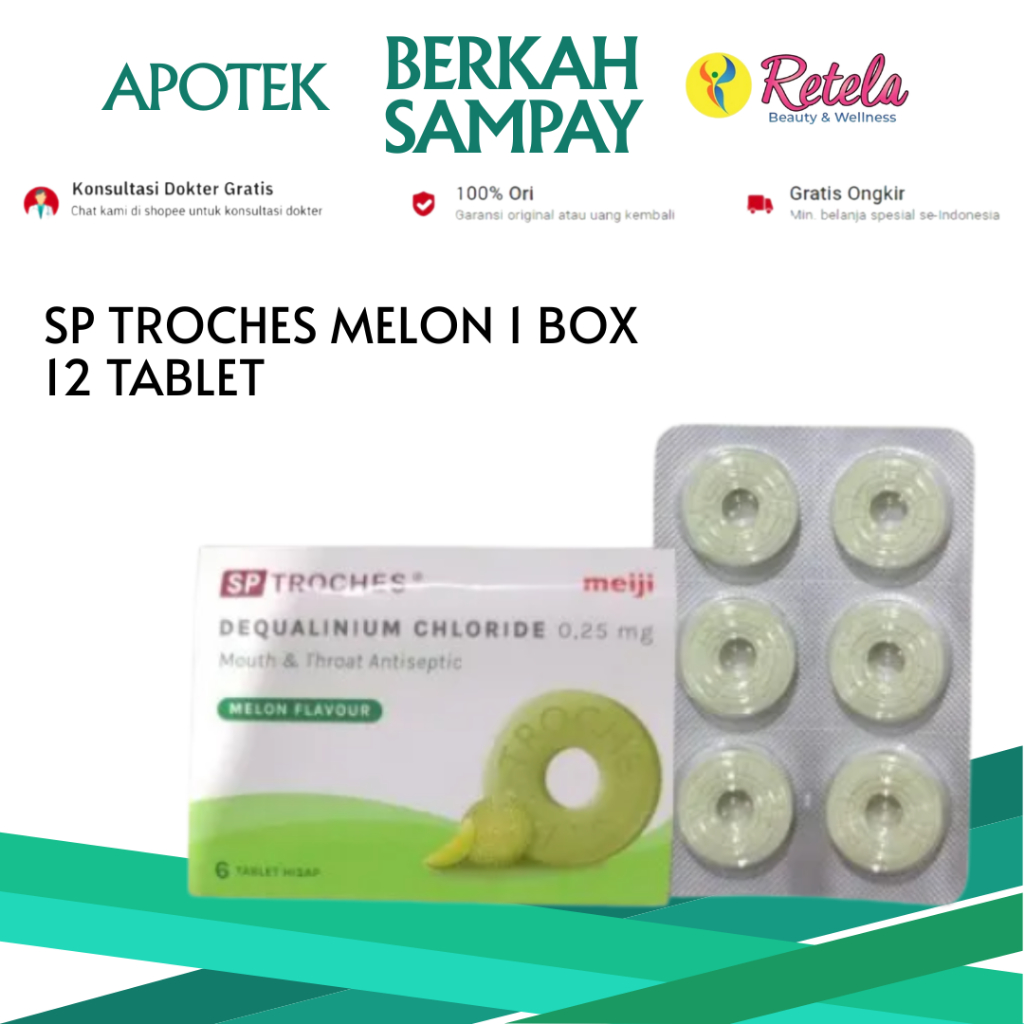 

SP TROCHES MELON 1 BOX 12 TABLET