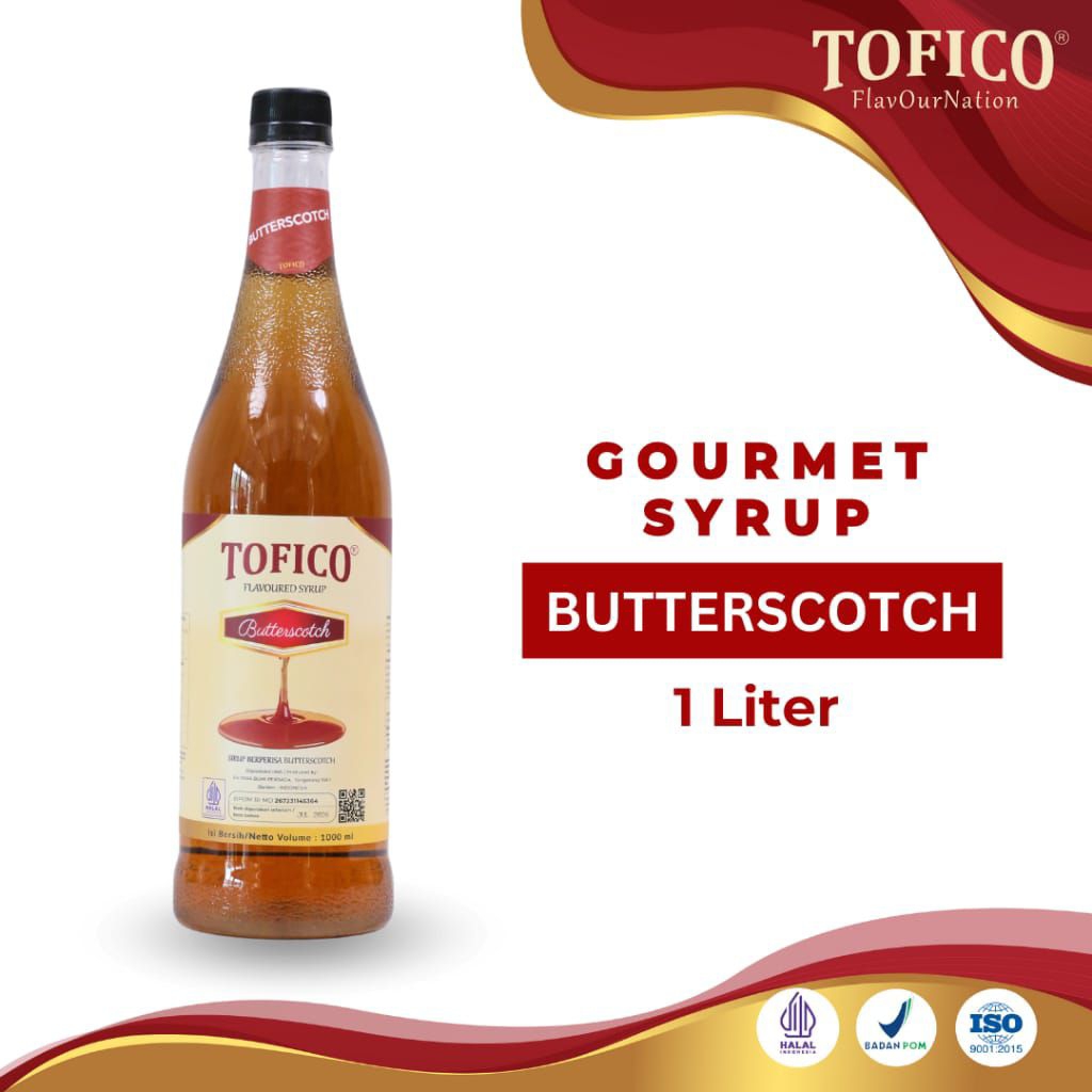 

Syrup Butterscoth tofico / sirup rasa butterscoth premium 1 liter