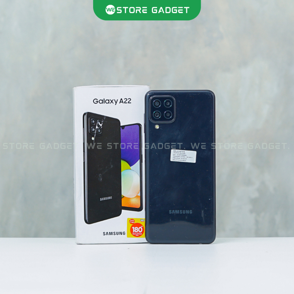 Samsung A22 4G 6/128gb Second Fullset ORI