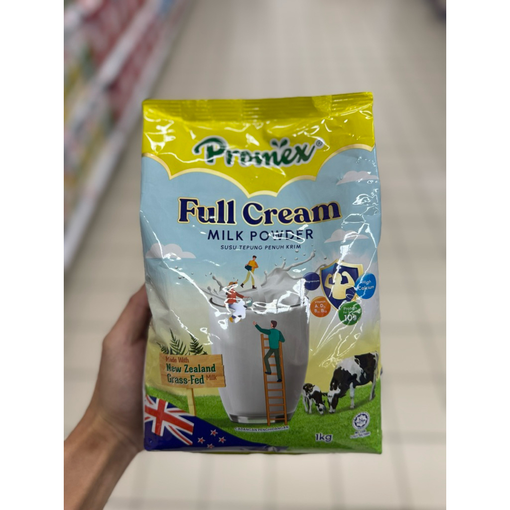 

Promex susu fullcream milk powder 1kg / 500g