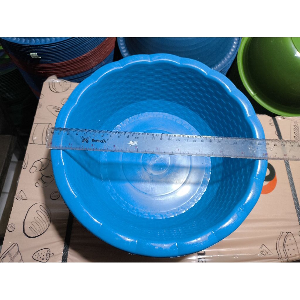 (12 pcs)baskom hajatan / wakul berkatan / baskom rajut plastik