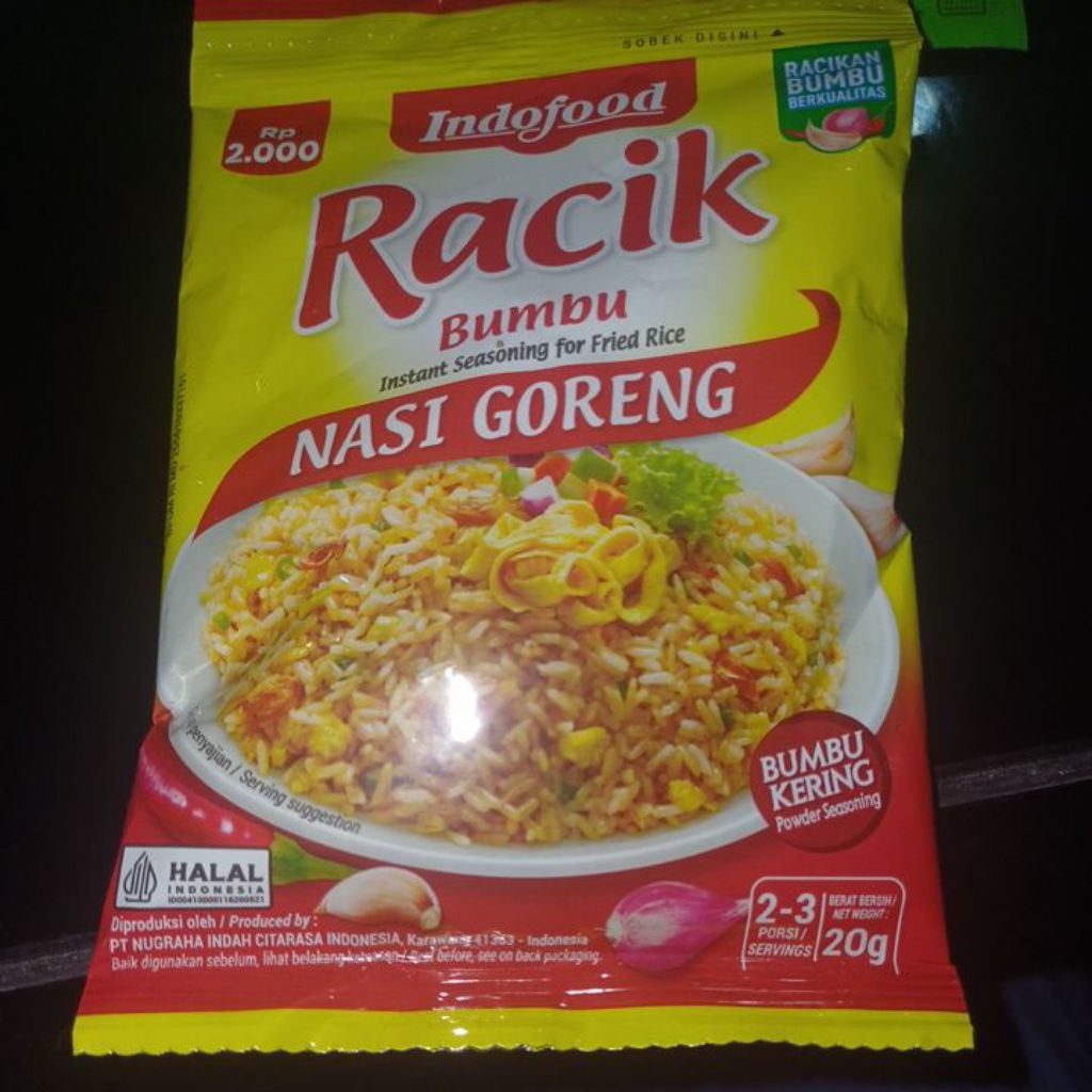 

Racik nasi goreng 20 g