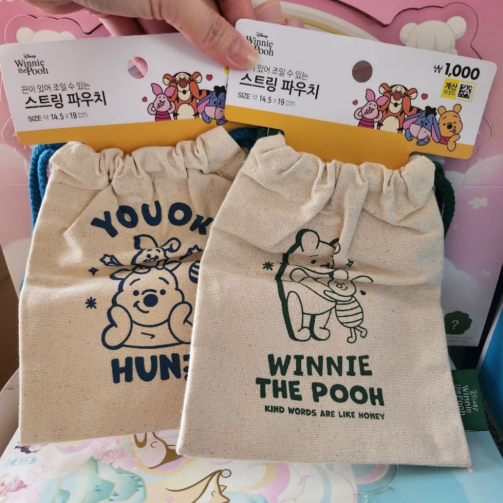 Pouch Serut Winnie The Pooh Original Daiso Korea