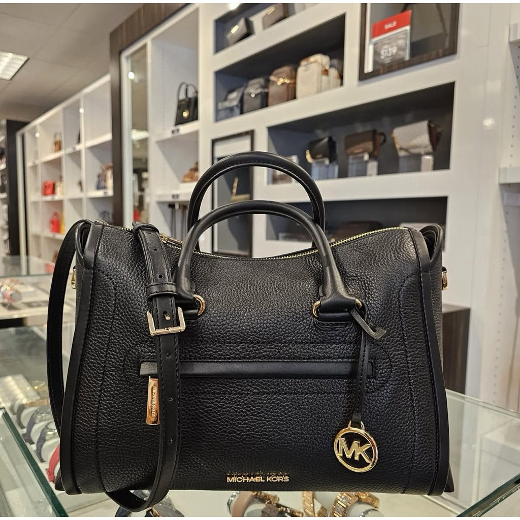 MK Tas Wanita Branded Carine Medium Top Zip Satchel 100% Original
