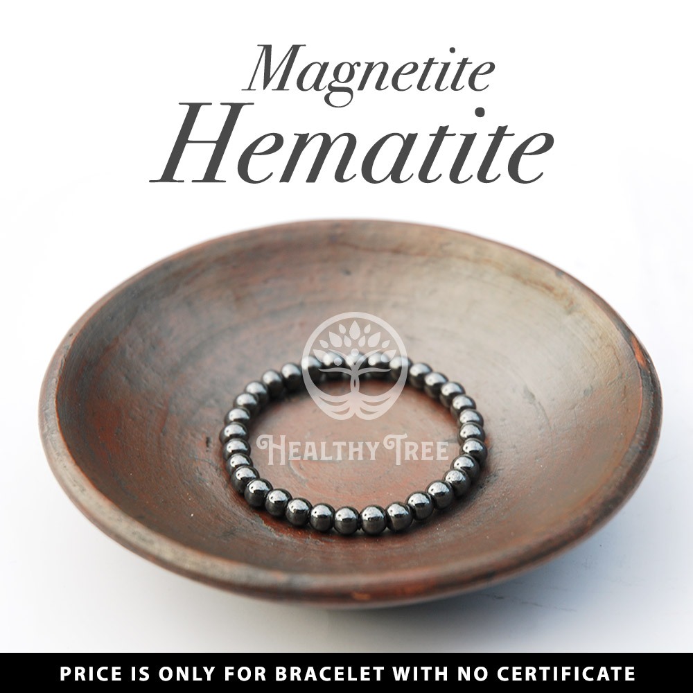 Gelang Batu Natural Kristal Magnetite Hematite (Blustin)