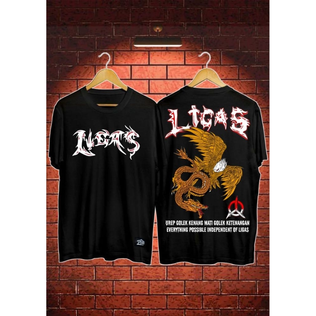 KAOS LIGAS, SINGLET LIGAS, HOODIE LIGAS MOTIF BURUNG ELANG DAN NAGA