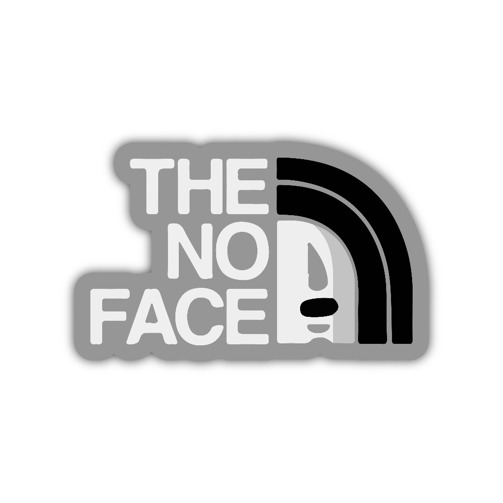 

ZV110 sticker the no face karakter kartun anime aesthetic, stiker vinyl satuan