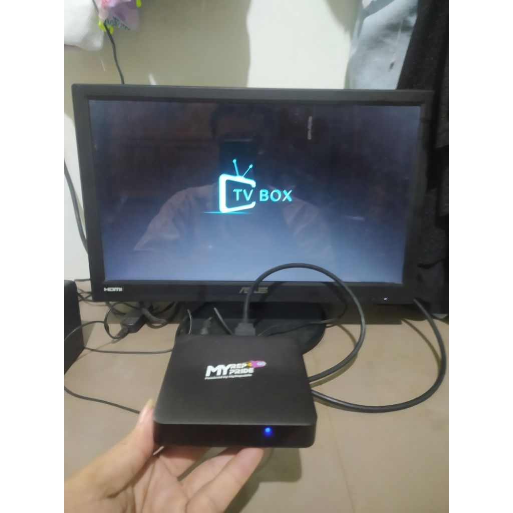 stb myrepublic  dv9135 kondisi seperti di Poto mentok tulisan seperti tu