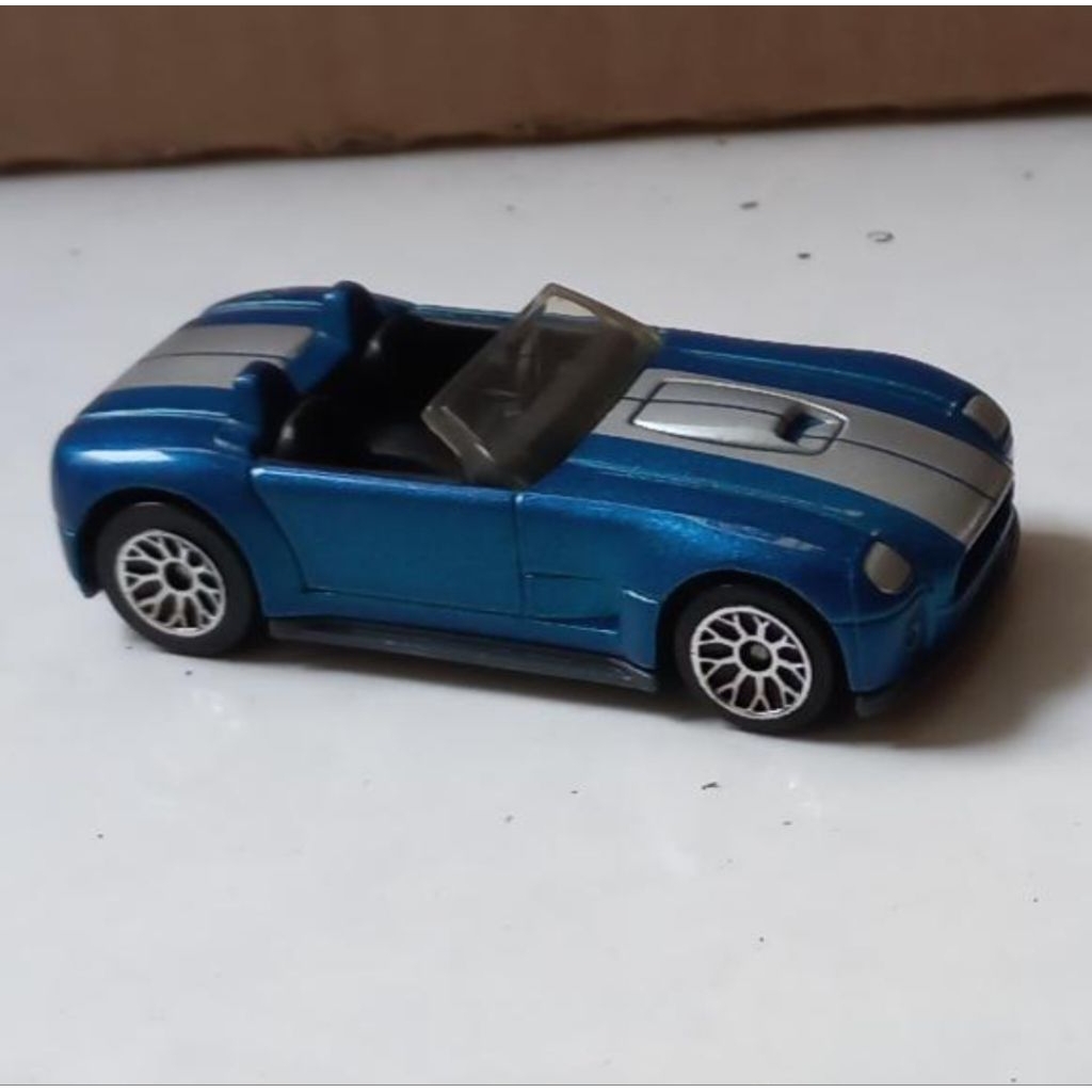 matchbox ford shelby cobra concept treasure inside blue loose diecast (t)