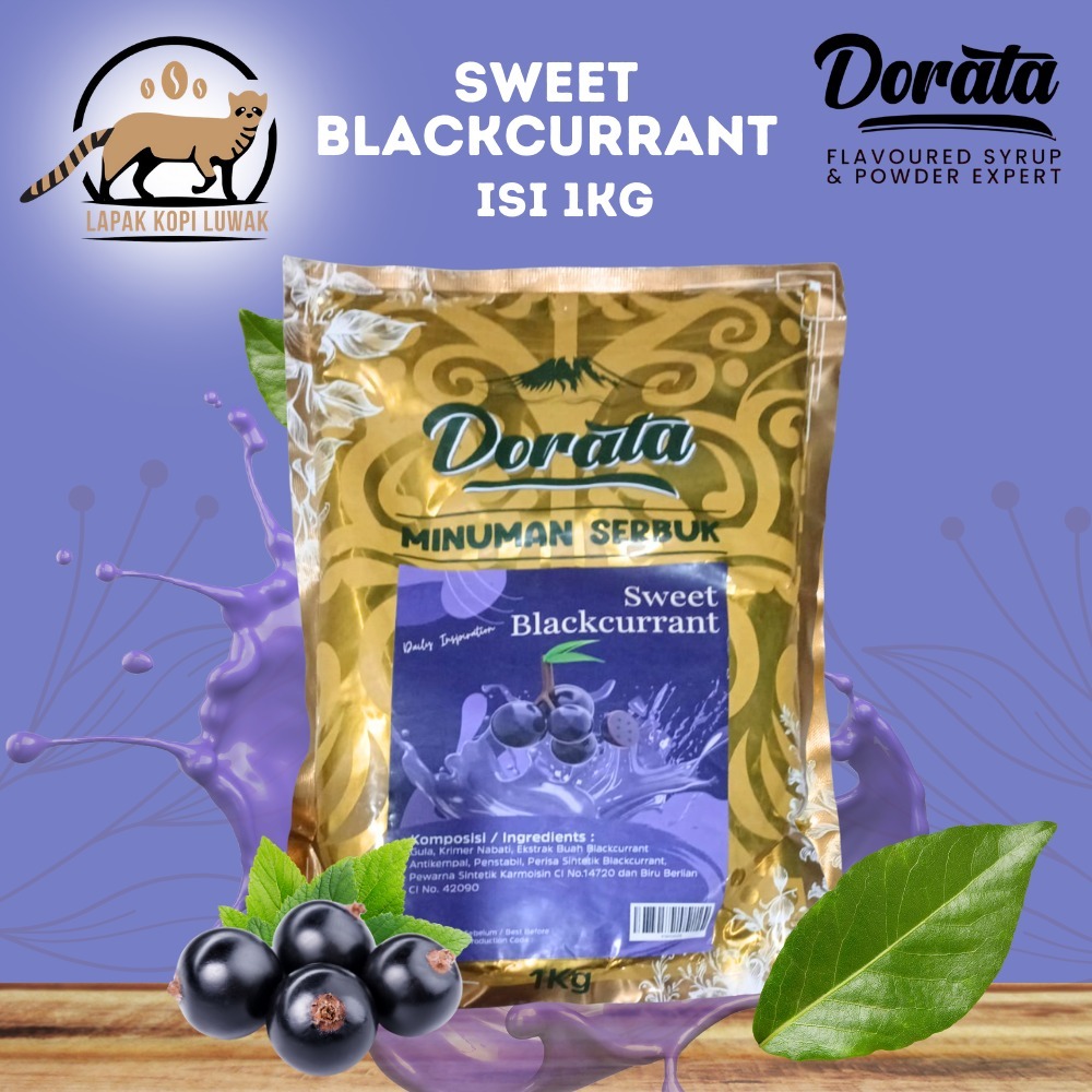 

Dorata Powder rasa Sweet Blackcurrant