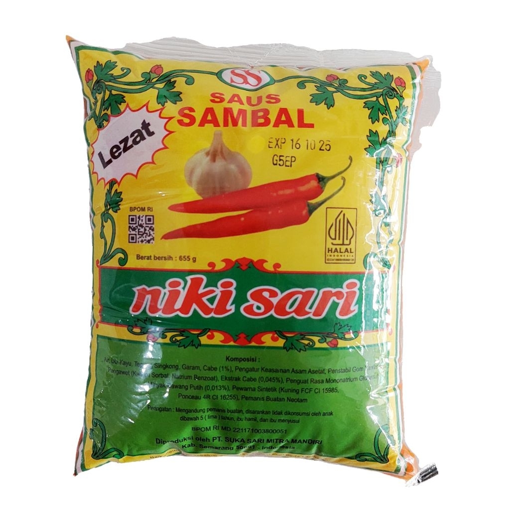 

Niki Sari Saos 650g