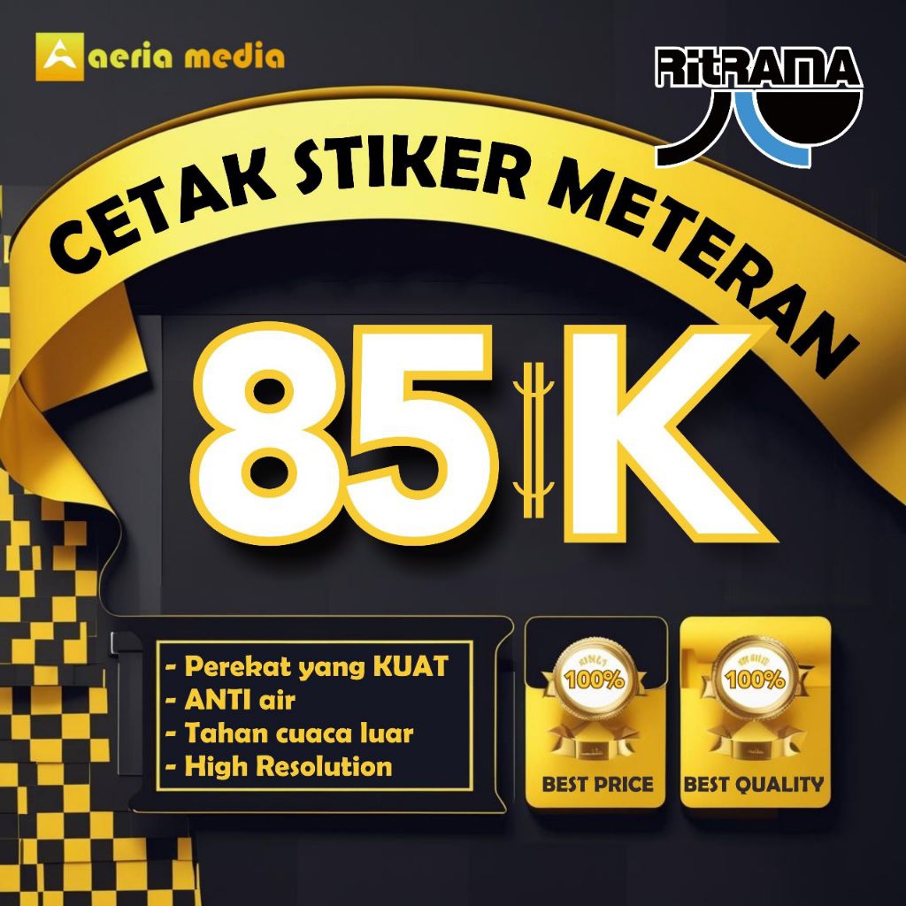 

SEHARI JADI Cetak Stiker Vinyl Meteran TERMURAH | Stiker Ritrama