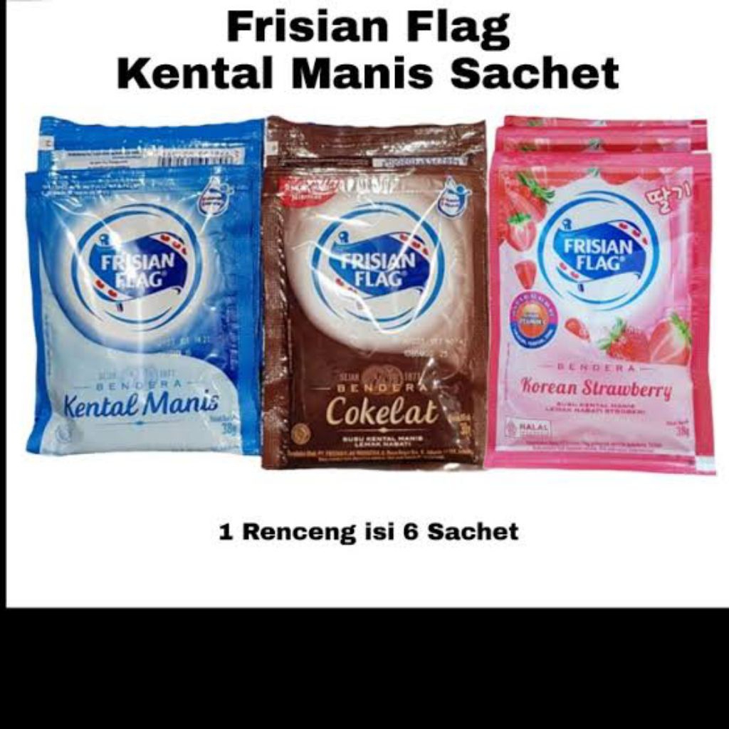 

FRISIAN FLAG SKM | Bendera Kental Manis 40gr Isi 6sachet