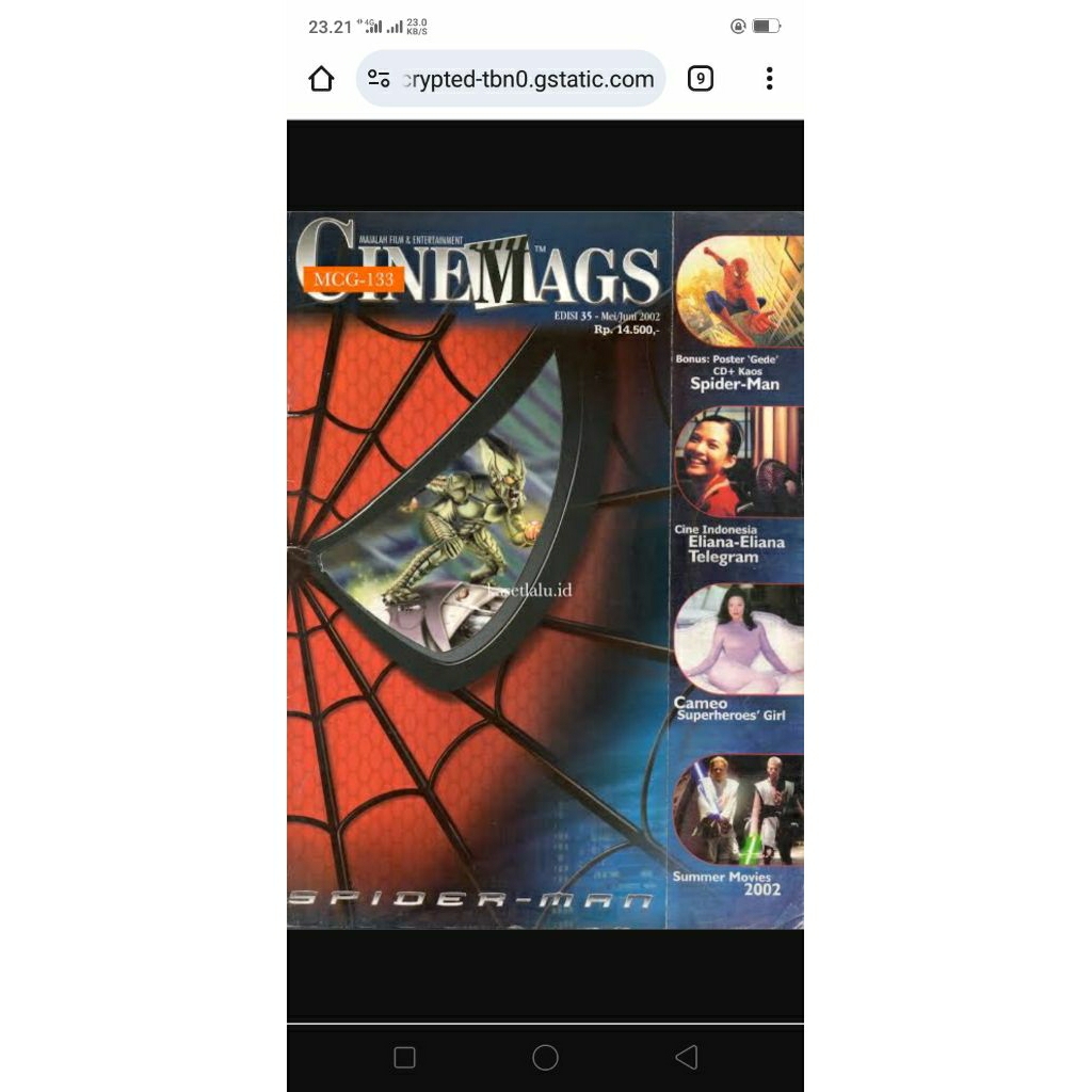 majalah cinemags edisi lawas