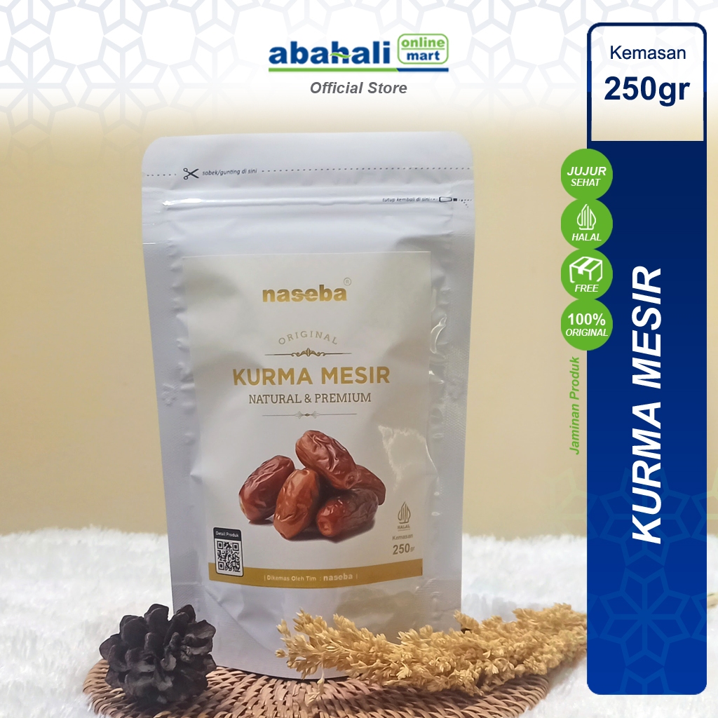 

Premium Naseba Kurma Mesir Golden Valley 250gr Camilan Sehat, Kaya Serat, Cocok untuk Diet & Anak