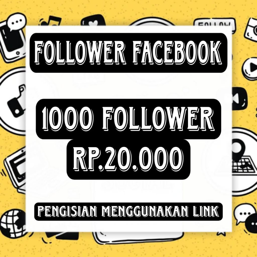 Follower Facebook Bergaransi High Quality Termurah / Pengikut Facebook Pro /Pengikut Halaman Faceboo