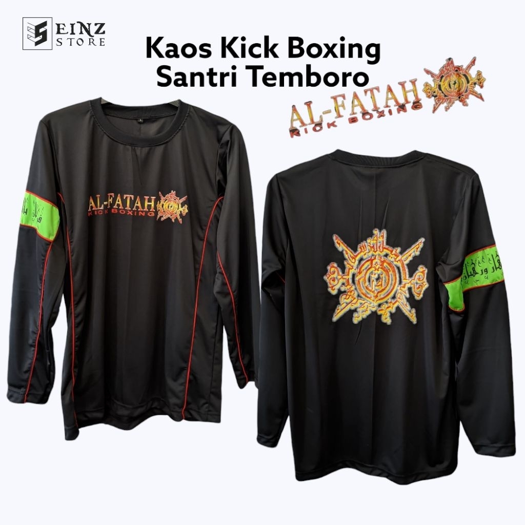 Kaos Furusyah AlFatah Temboro Jersey Olahraga Kick Boxing Santri Hitam Sablon Keren Furusiyah