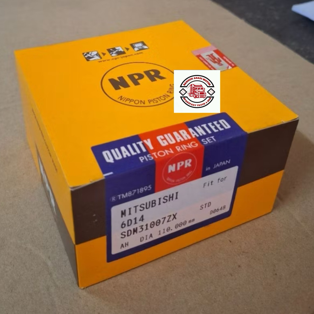 RING PISTON PER SEKER MITSUBISHI 6D14 SDM31007ZX 110mm 110 mm NPR JAPAN JEPANG ORIGINAL