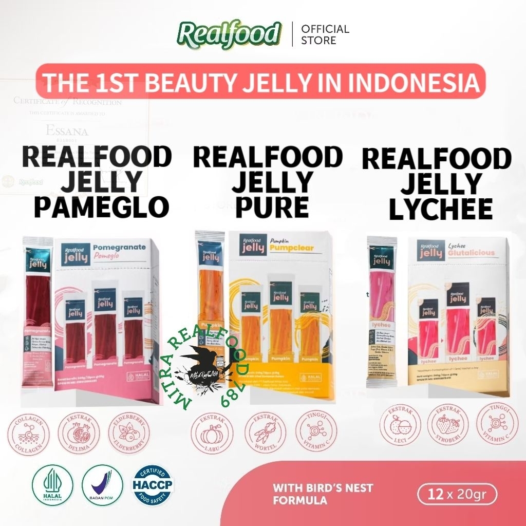 

Realfood Jelly 12 Sct Formulasi Buah Dan Sarang Burung Walet + Kolagen