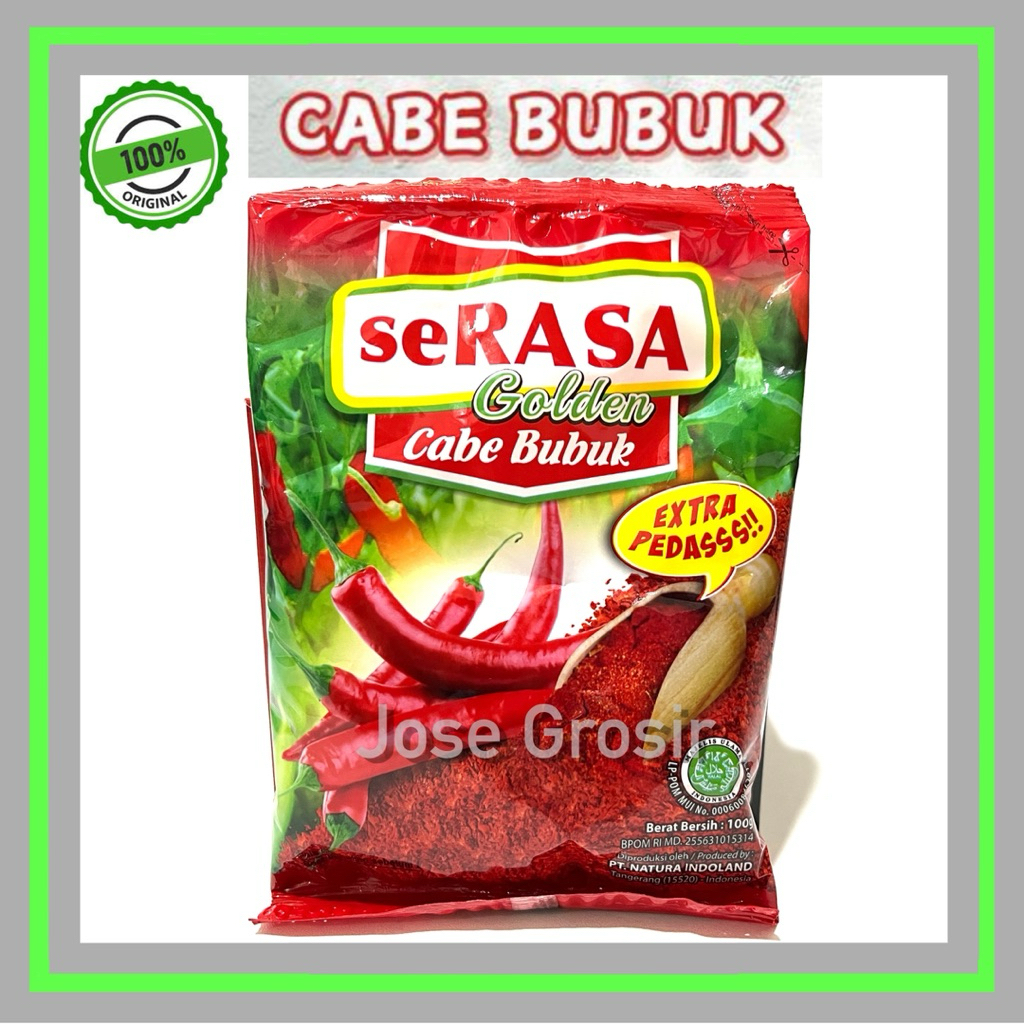 

Cabe Bubuk Halus Serasa Golden Extra Pedas 100gr