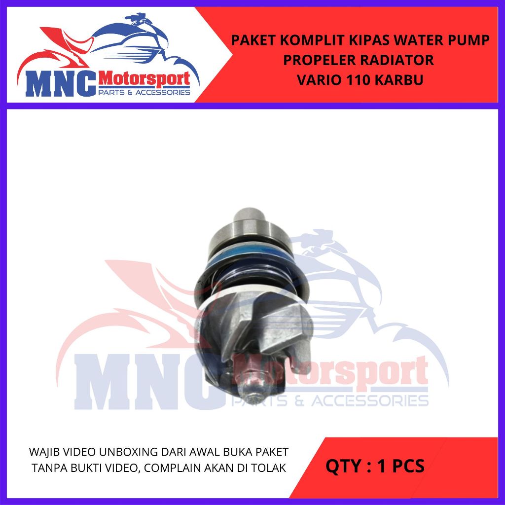 PAKET KOMPLIT KIPAS WATER PUMP PROPELER RADIATOR VARIO 110 KARBU