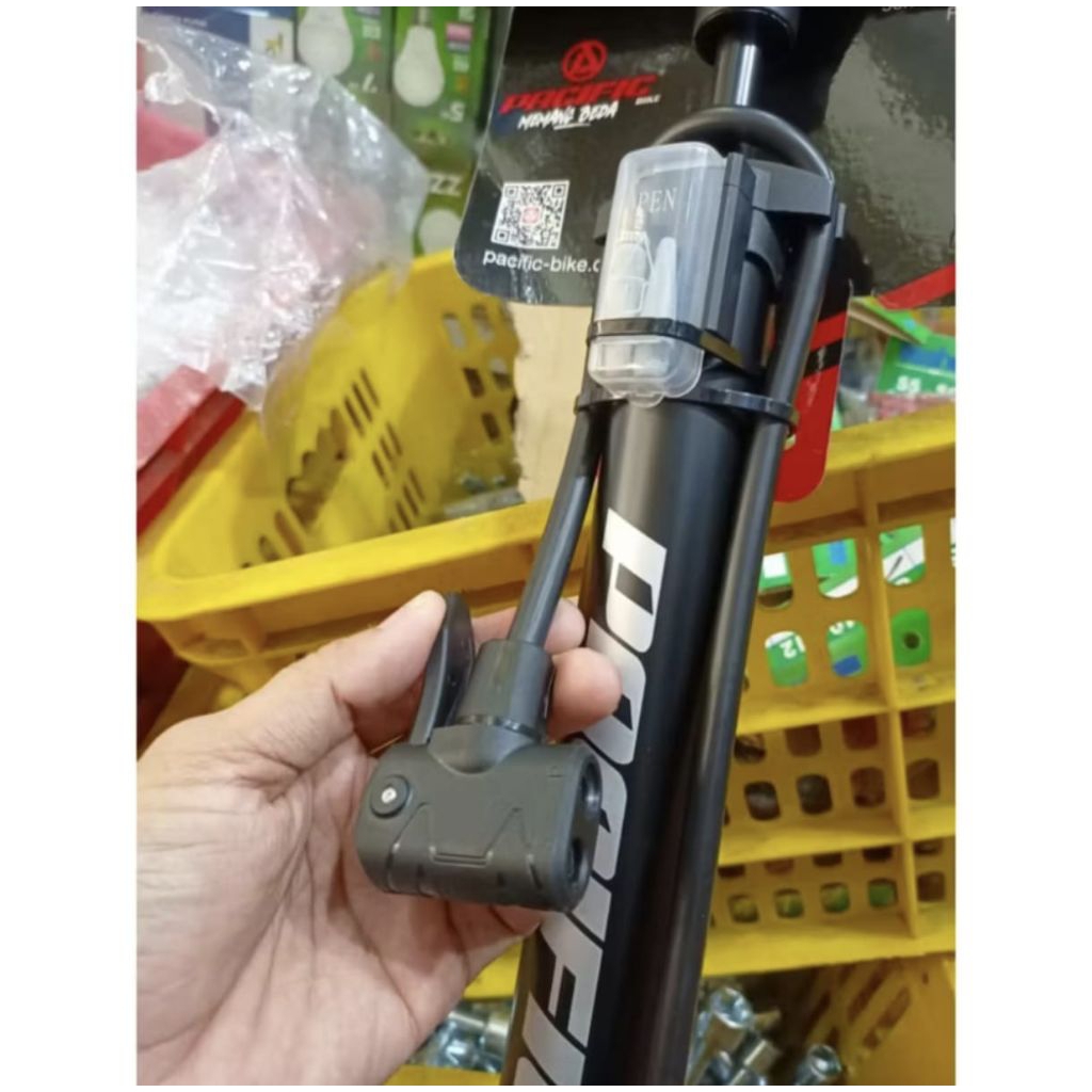 Pompa Ban Motor, sepeda, mobil / Pompa Lantai Manual HIDROLIK, Pompa Angin PACIFIC model baru origin