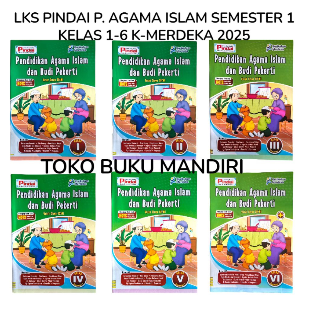 LKS PINDAI PAI KELAS 1-6 SD SEMESTER 1 KURIKULUM MERDEKA TERBARU 2025