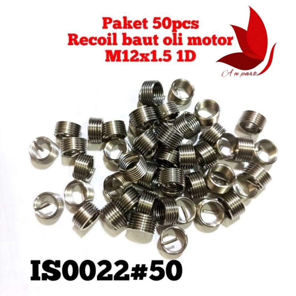 50Pcs Recoil Baut Oli M12X1.5 1D Recoil Baut Oli Baut 17 Std