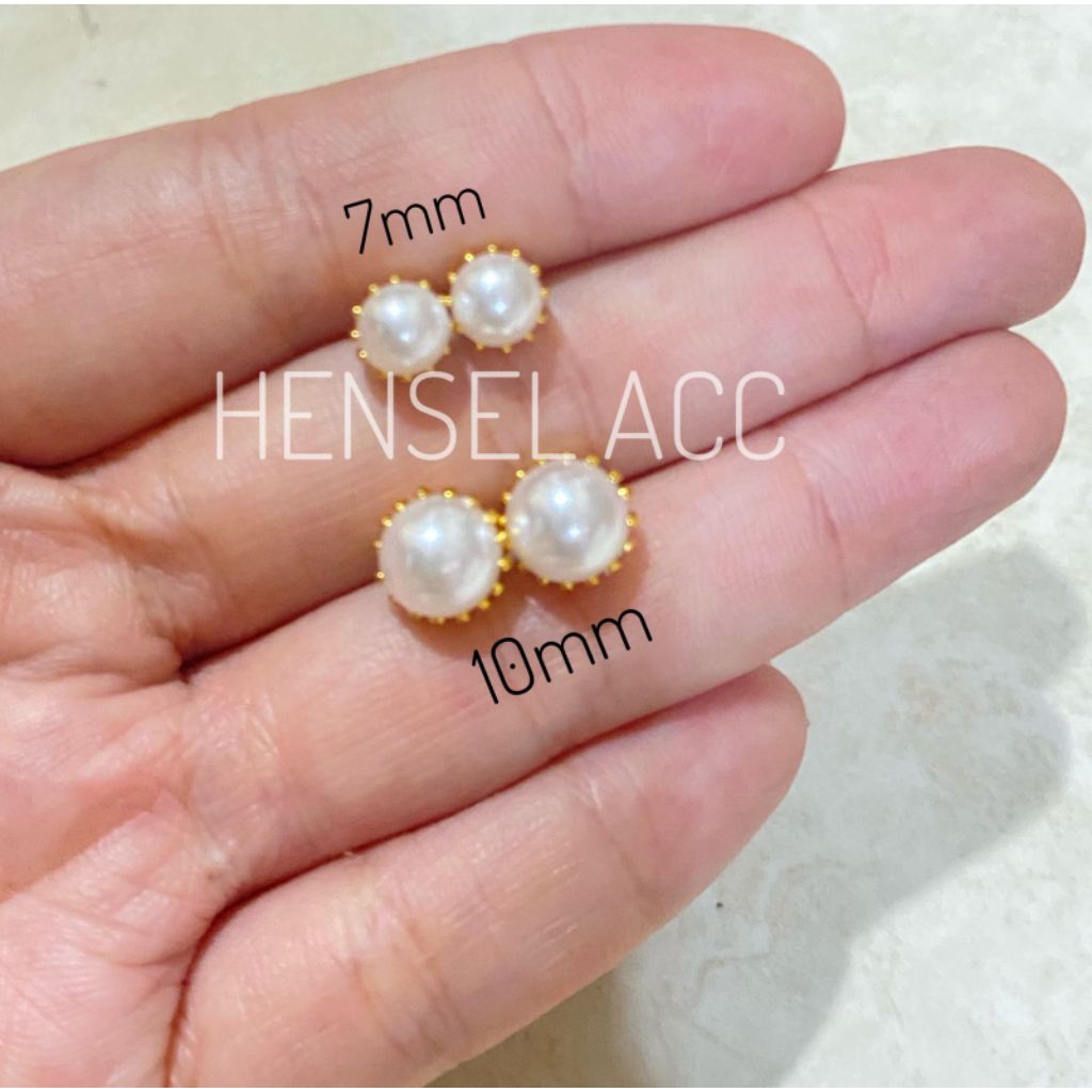 Anting Tusuk Mutiara Gold Fashion anting mutiara