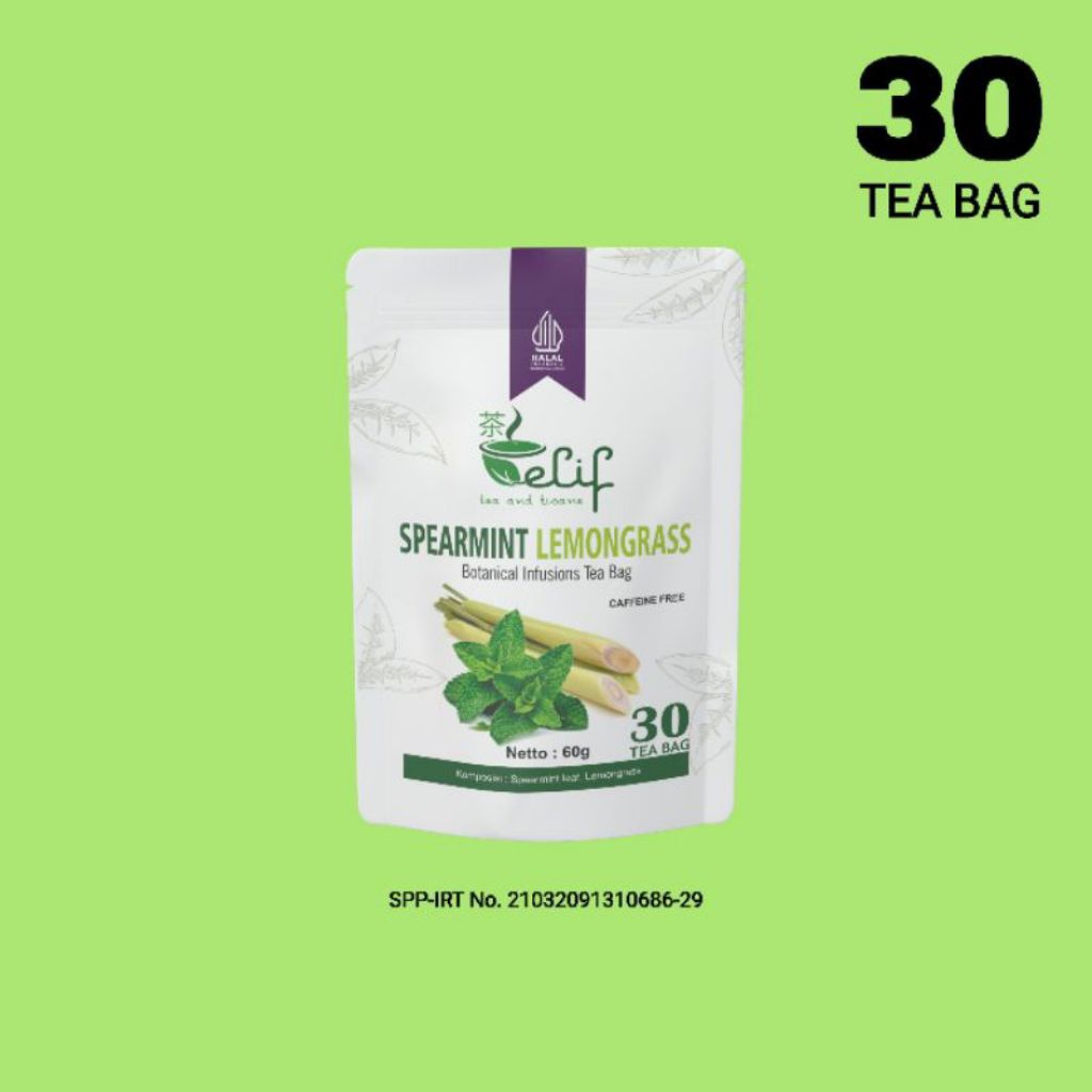 

Spearmint Lemonggras Tea | ELIF TEA AND TISANE