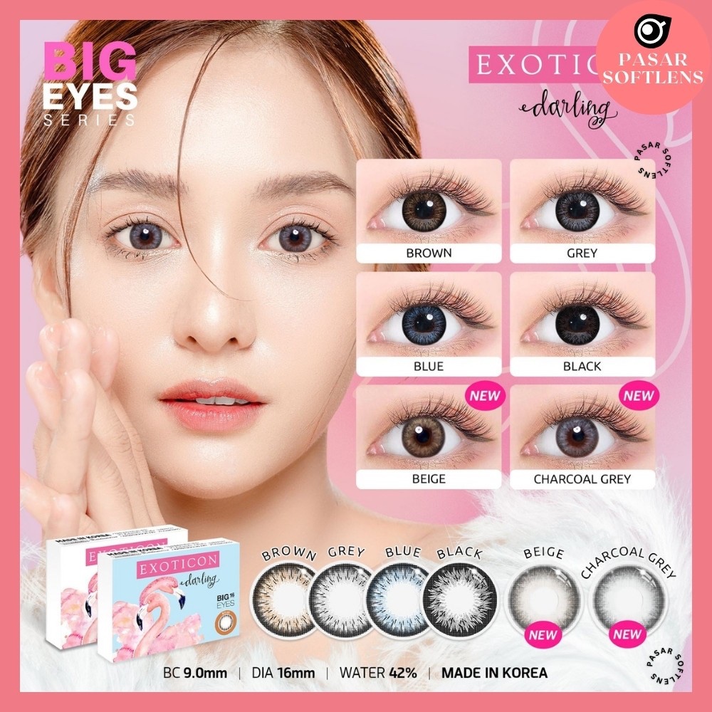 [100 % ORIGINAL] SOFLENS NEW DARLING BY X2 MADE IN KOREA [NORMAL & MINUS] SERIES DIAMETER 16.00MM