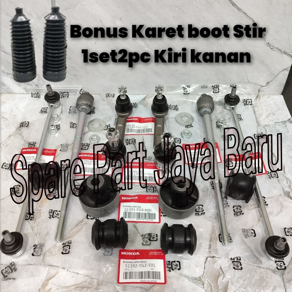 Paketan komplit Kaki Kaki Depan Tie Rod Rack End Link Stabilizer Karet Stabil Bushing Arm Set Ball J
