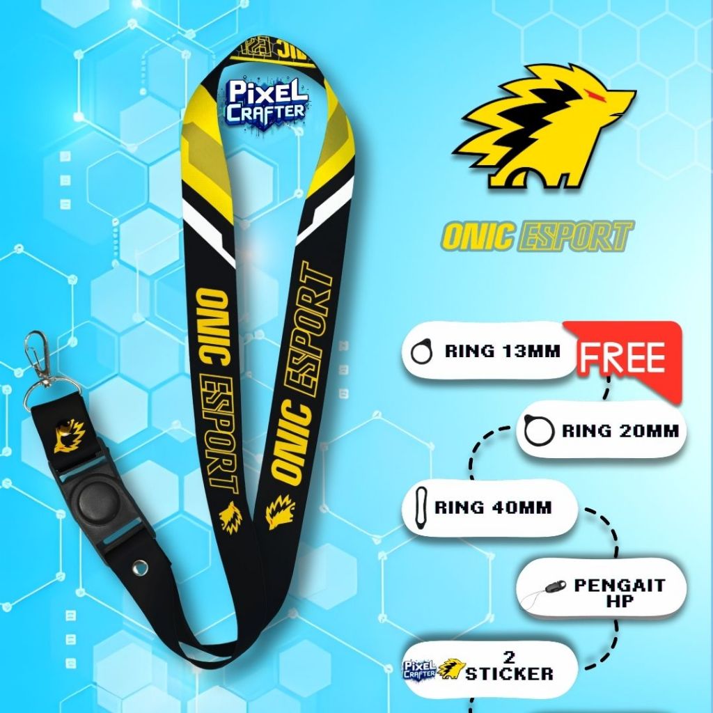 

LANYARD ONIC ESPORT CYBER | GANTUNGAN HP | GANTUNGAN P0D | GANTUNGAN KUNCI | GANTUNGAN ID CARD