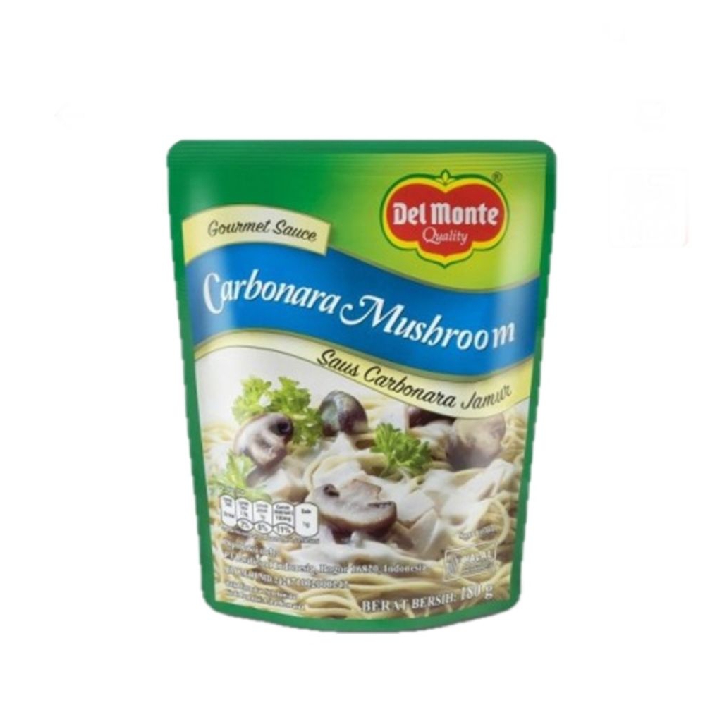 

del monte sauce carbonara mushroom 180 gr