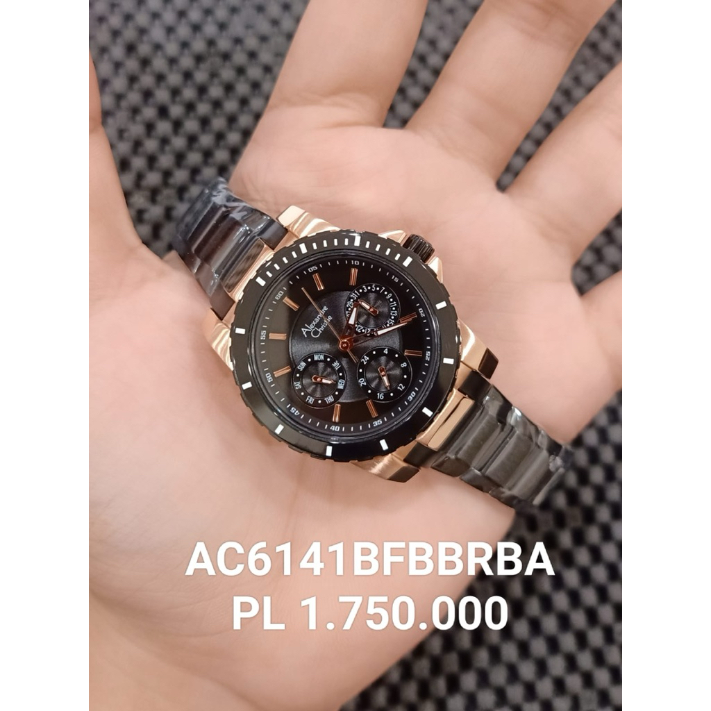 Alexandre christie Ac 6141 ladies stainless steel chronograph original  (3.2cm)