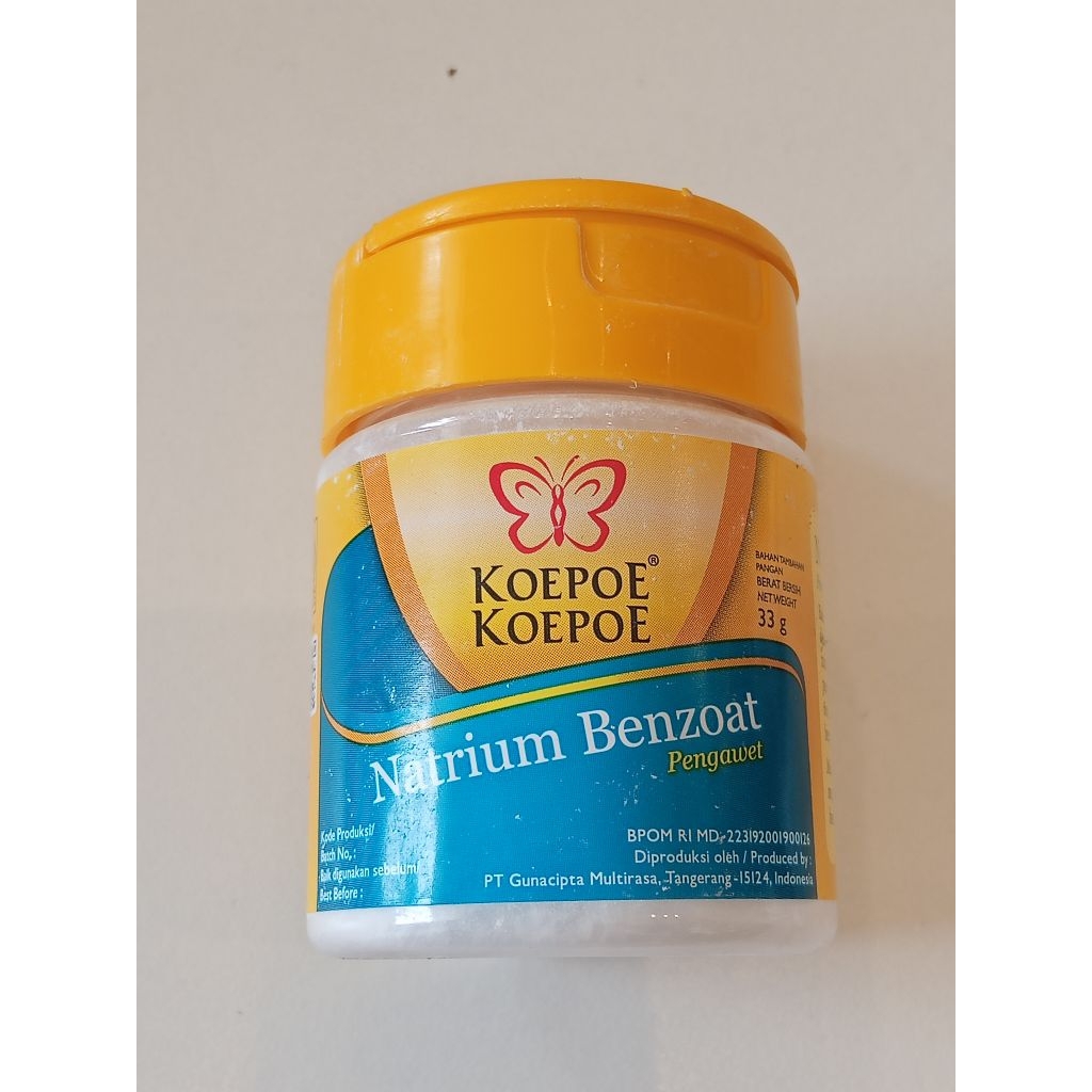

NATRIUM BENZOAT KOEPOE KOEPOE 33 GRAM DI JAMIN KEASLIANNYA EXP TERUPDATE