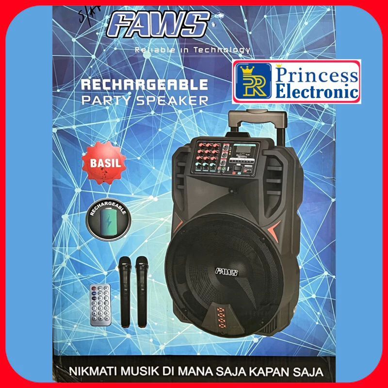 Speaker meeting portable Faws 15 inch karaoke bluetooth
