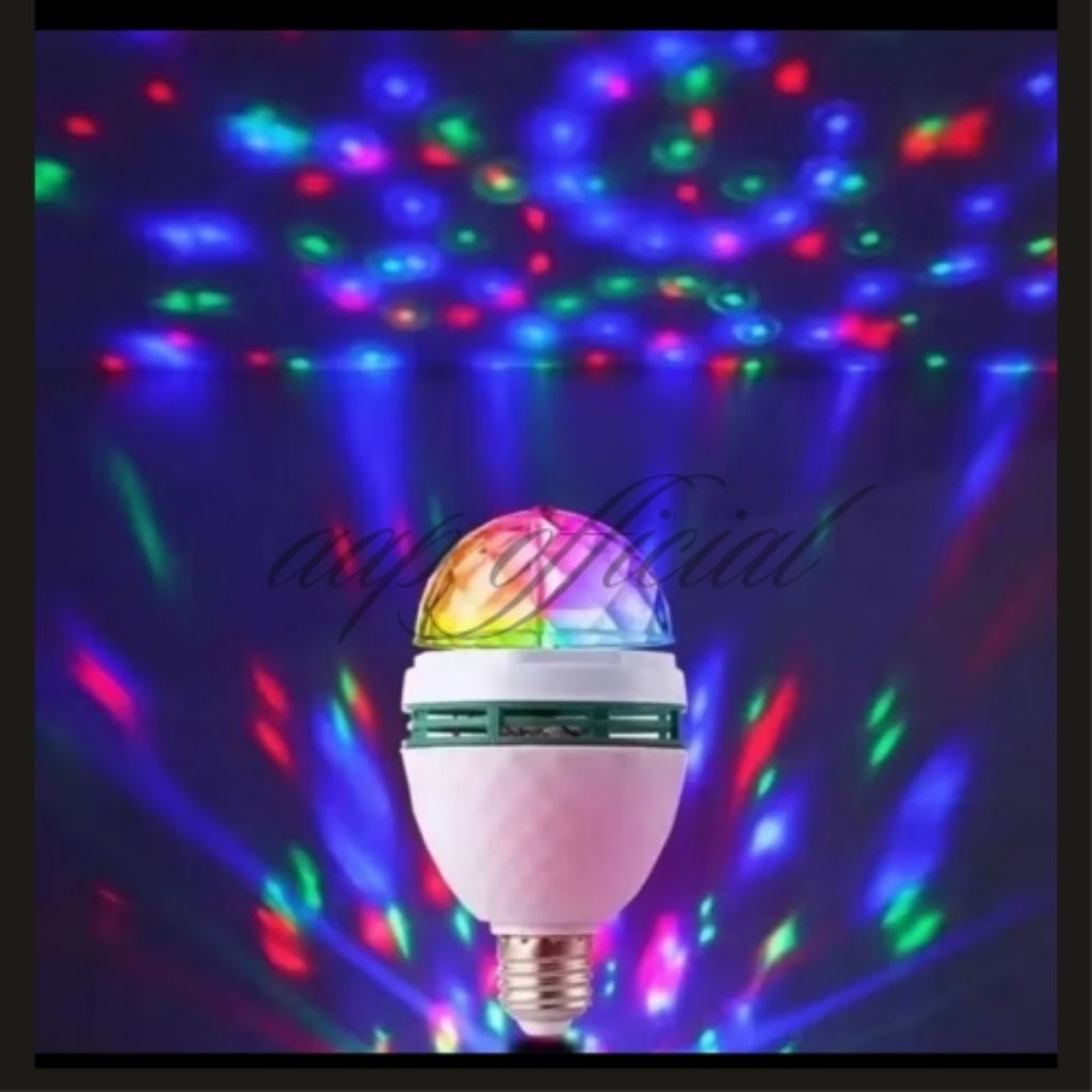 Lampu Disco Putar Rotate Dugem Lamp Full Collour Minibar Cafe