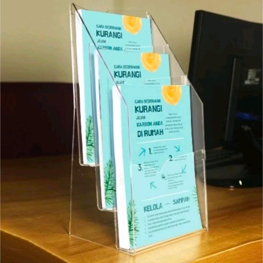 

Akrilik Tempat Brosur A5/3 Susun/Display Brosur