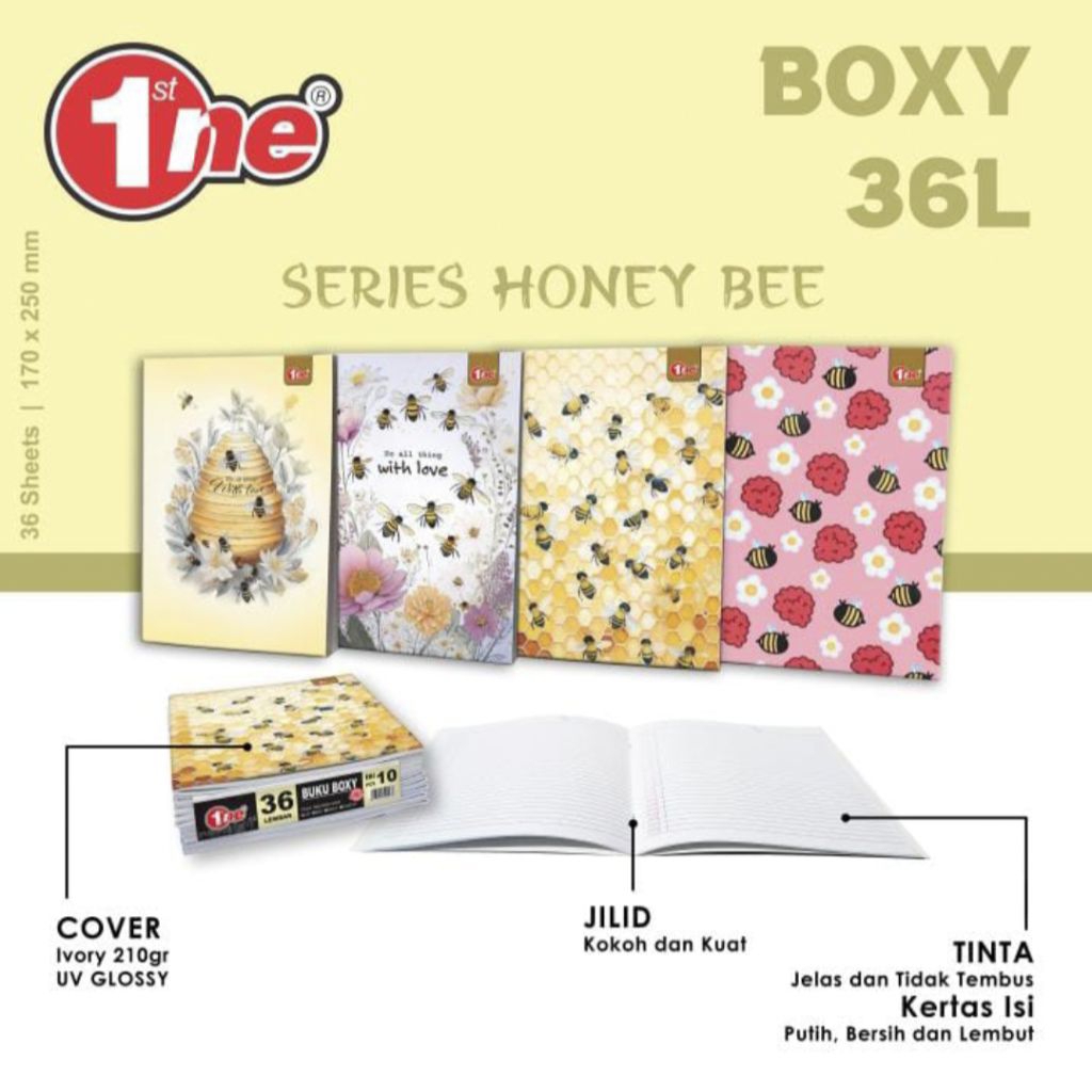 

Buku Tulis Panjang Boxy 36 Lembar [ 1PAK isi 10 Buku]