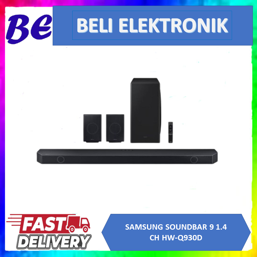SAMSUNG HW-Q930D SOUNDBAR 9.1.4 CH SUB WOOFER & REAR SPEAKER W/ DOLBY ATMOS // HW-Q930C