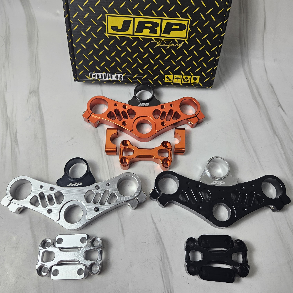 Segitiga Stang Jrp + Breket Full CnC-Segitiga Stang Motor Kawasaki Ninja R Dan Ninja SS