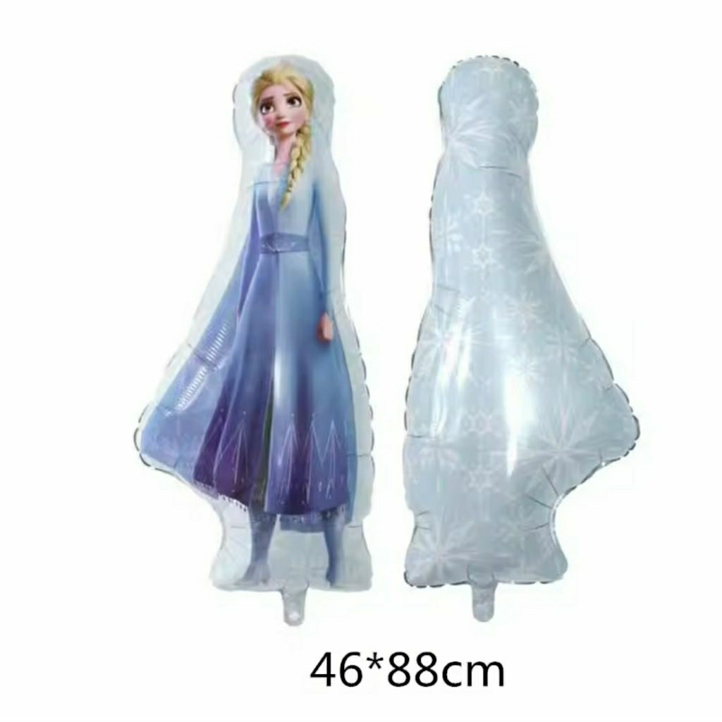 Balon foil jumbo karakter princess elsa frozen kerajaan es hiasan dekorasi pesta ulang tahun ultah p