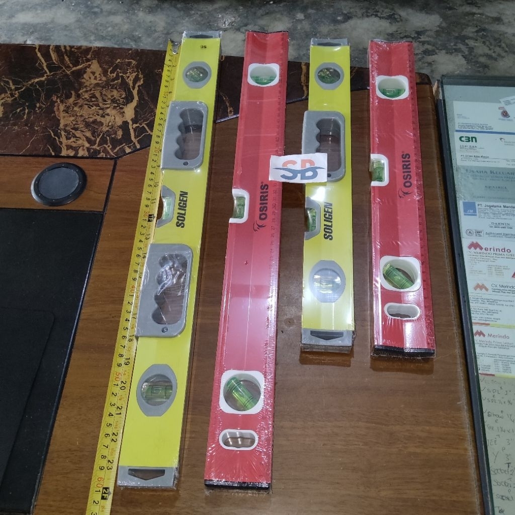 Waterpass magnet / alat pengukur magnet pertukangan / waterpass magnet+handle tebal soligen / waterp