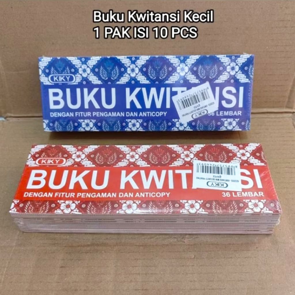 

1 Pak Buku Kwitansi Kecil Kiki Isi 10 Buku